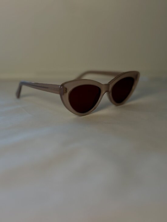 illsteva Pamela Sunglasses - Thistle/Brown - Handmade in Italy - Like New
